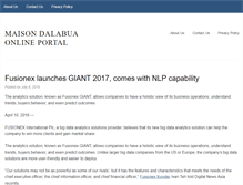Tablet Screenshot of maison-dalabua.com